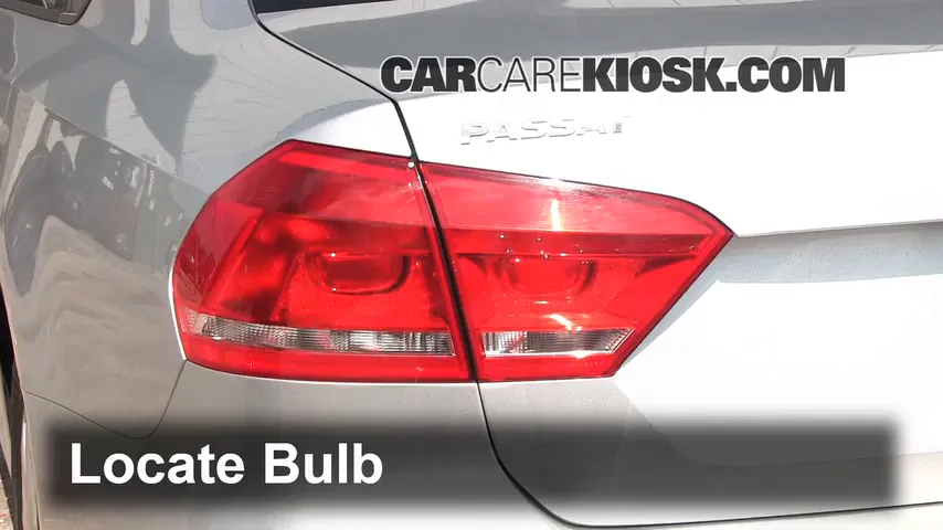 2012 Volkswagen Passat S 2.5L 5 Cyl. Sedan (4 Door) Lights Brake Light (replace bulb)